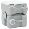 vidaXL Toilette de Camping Gris et blanc 41,5 x 36,5 x 42 cm