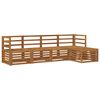 vidaXL Ensemble de canap&eacute;s d'ext&eacute;rieur 5 pc Naturel