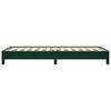 vidaXL Cadre de lit sans matelas vert fonc&eacute; 80x200 cm velours
