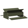 vidaXL Nourrisseur &agrave; p&eacute;dale pour poules Vert olive 75 x 53 x 20,5 cm