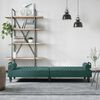 vidaXL Canap&eacute;-lit avec accoudoirs vert fonc&eacute; velours