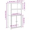 vidaXL Buffet haut sonoma gris 62x36x121,5 cm bois d'ing&eacute;nierie