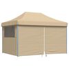 vidaXL Tente de f&ecirc;te Beige 279 x 410 x 315 cm Tissu Oxford