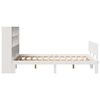 vidaXL Lit biblioth&egrave;que sans matelas blanc 120x200 cm bois pin massif