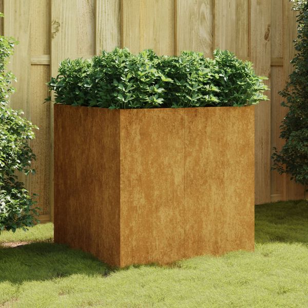 vidaXL Jardini&egrave;re 80x80x80 cm acier corten