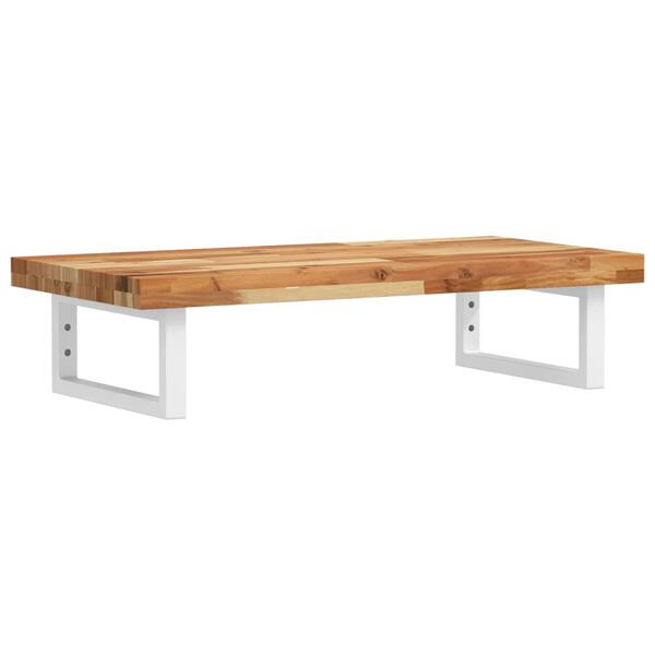 vidaXL &Eacute;tag&egrave;re de vasque murale acier et bois massif d'acacia