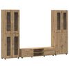 vidaXL Ensemble meuble TV FLORIN 3 pcs Ch&ecirc;ne artisanal