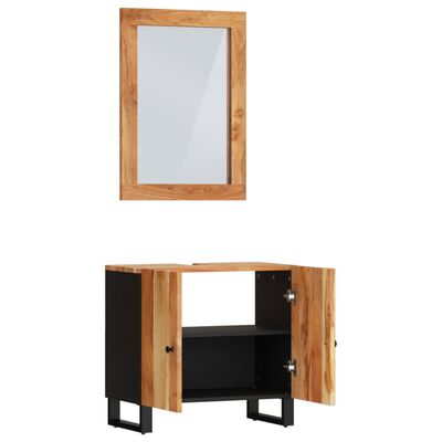 vidaXL Ensemble de meubles de salle de bain 2 pcs bois massif d'acacia