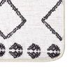 vidaXL Tapis lavable 80x150 cm Noir et blanc