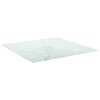 vidaXL Dessus de table blanc 70x70 cm 6 mm verre tremp&eacute; design marbre