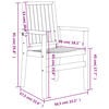 vidaXL Ensemble &agrave; manger de jardin 7 pcs Bois de teck solide