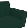 vidaXL Canap&eacute;-lit &agrave; 2 places avec repose-pied vert fonc&eacute; velours