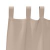 vidaXL Rideaux occultants avec anneaux 2 pcs Taupe 225 x 140 cm