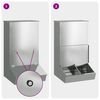 vidaXL Distributeur de porcs Argent 55 x 51 x 91,5 cm Acier galvanis&eacute;