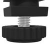 vidaXL Niveleurs de meubles R&eacute;glable 12 pcs Noir M6 PP