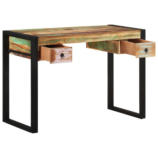 vidaXL Bureau Bois de r&eacute;cup&eacute;ration massif