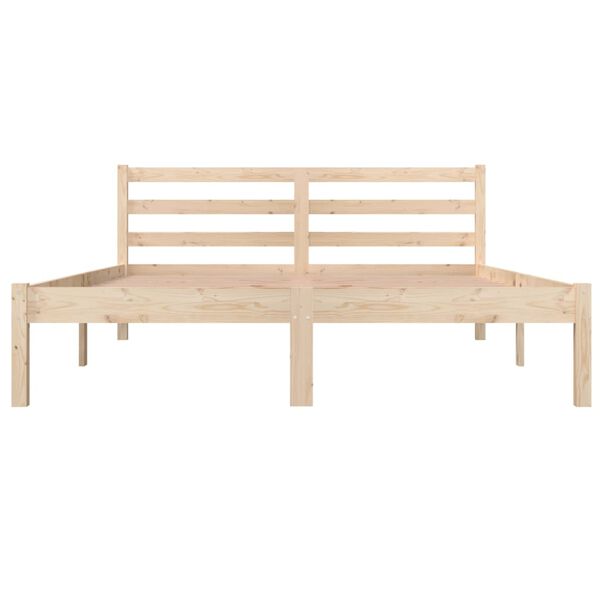 vidaXL Cadre de lit sans matelas bois de pin massif 140x190 cm