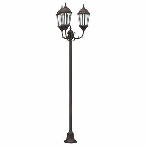 vidaXL Lumi&egrave;re de jardin 57 x 49 x 241 cm Aluminium et verre