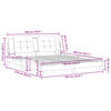 vidaXL Cadre de lit sans matelas Zadar marron 180x200 cm similicuir