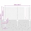 vidaXL Cl&ocirc;ture avec poteau Argent&eacute; 0,6 x 25 m Acier