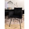Venture Home Chaise &agrave; d&icirc;ner Pippi Velours Noir