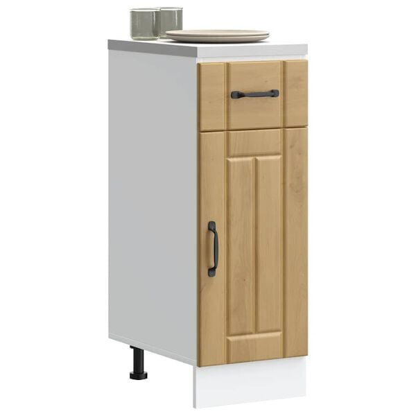 vidaXL Armoire de cuisine Lucca ch&ecirc;ne artisanal bois ing&eacute;nierie