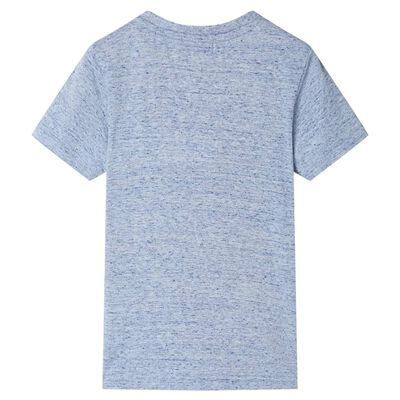 T-shirt pour enfants avec manches courtes mélange bleu 92