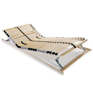 vidaXL Sommier &agrave; lattes sans matelas avec 28 lattes 7 zones 70x200 cm