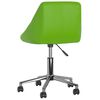 vidaXL Chaise &agrave; manger pivotante lot de 2 vert similicuir