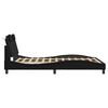 vidaXL Cadre de lit Viana sans matelas noir 140x200 cm similicuir