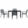 vidaXL Ensemble de salle &agrave; manger pour jardin 5 pcs Anthracite