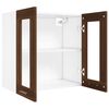 vidaXL Vitrine suspendue "Lyon" Ch&ecirc;ne brun 60 x 31 x 60 cm Bois d'ing&eacute;nierie