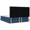 vidaXL Lit avec rangement et LED avec LED Bleu 180 x 200 cm Polyester