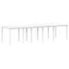 vidaXL Ensemble de salle &agrave; manger pour jardin 13 pcs Blanc