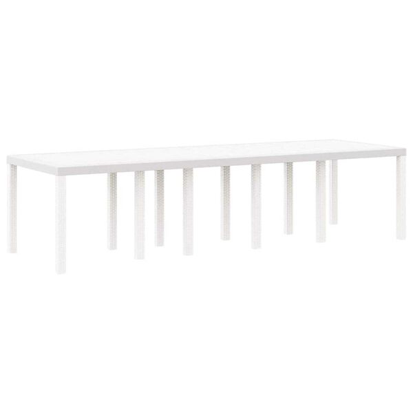 vidaXL Ensemble de salle &agrave; manger pour jardin 13 pcs Blanc