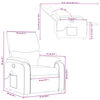 vidaXL Fauteuil inclinable de massage noir tissu