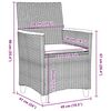 vidaXL Ensemble de salle &agrave; manger pour jardin 9 pcs Gris polyrotin