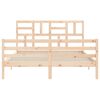 vidaXL Cadre de lit sans matelas bois massif