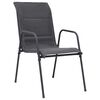 vidaXL Mobilier de salle &agrave; manger d'ext&eacute;rieur 9 pc Acier