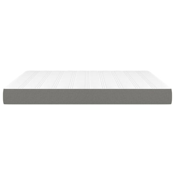 vidaXL Matelas de lit à ressorts ensachés Gris foncé 160x200x20 cm