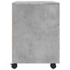 vidaXL Classeur mobile avec roues Gris b&eacute;ton 45x38x54 cm