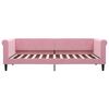 vidaXL Lit de jour avec matelas rose 90x200 cm velours