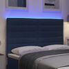 vidaXL T&ecirc;te de lit LED avec des lumi&egrave;res &agrave; LED Bleu 160 cm Polyester