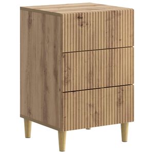 vidaXL Cabinet de chevet Ch&ecirc;ne artisanal 43 x 41 x 66,5 cm