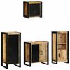 vidaXL Ensemble de mobilier de salle de bain avec &eacute;tag&egrave;re 4 pcs
