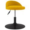 vidaXL Chaises pivotantes &agrave; manger lot de 2 Jaune Velours