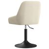 vidaXL Tabouret de bar Cr&egrave;me Velours