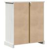 vidaXL Armoire de salle de bain avec porte VIGO Blanc et Blanc Antique