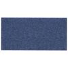 vidaXL T&ecirc;te de lit murale 12 pcs Bleu 30 x 15 cm tissu