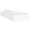 vidaXL Cadre de lit sans matelas blanc bois massif 90x190 cm